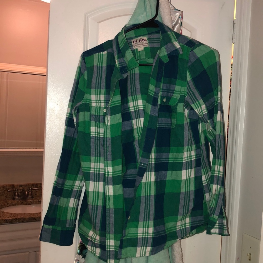 Plaid button up shirt
